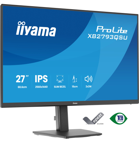 IIYAMA XB2793QSU-B1 27 IPS QHD HDMI DP Height Adj