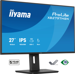 IIYAMA XB2797HSN-B1 27 IPS FHD HDMI DP USB-C Height Adj
