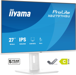 IIYAMA XB2797HSU-W1 27 IPS FHD 120Hz HDMI DP Height Adj bialy