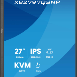 IIYAMA XB2797QSNP-B1 27 IPS QHD HDMI DP USB-C Height Adj