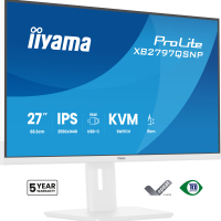 IIYAMA XB2797QSNP-W1 27 IPS QHD HDMI DP USB-C KVM glosniki Height Adj