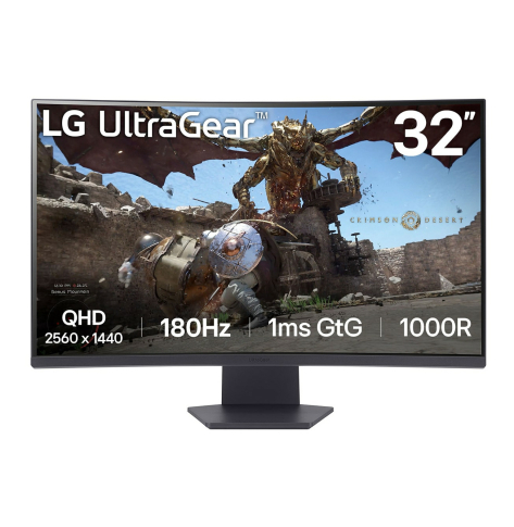 LG 32GS60QC-B 32 VA QHD 180Hz HDMI DP