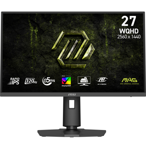 MSI MAG 274QPF X32 27 Rapid IPS WQHD 320Hz HDMI DP Pivot