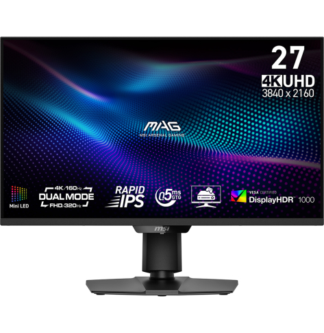 Monitor MSI MAG 274UPDF E16M 27 Rapid IPS Mini LED UHD 160Hz HDMI DP USB-C Pivot