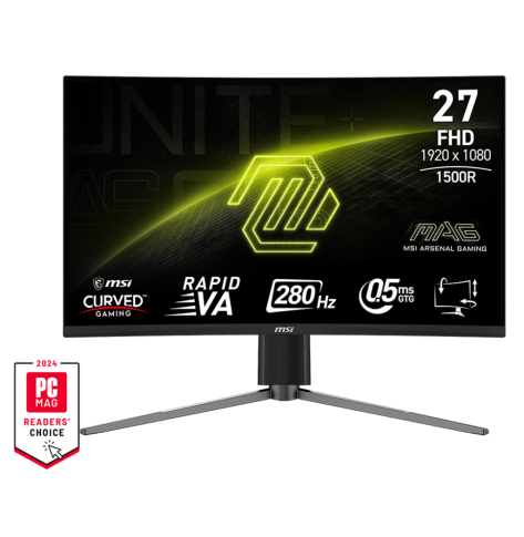 Monitor MSI MAG 276CPXF 27 Rapid VA FHD Curved 280Hz HDMI DP Height Adj