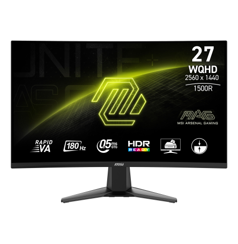Monitor MSI MAG 27CQ6F 27 Rapid VA WQHD Curved 180Hz HDMI DP