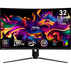 Monitor MSI MAG 321CUP QD-OLED 31.5 QD-OLED UHD Curved 165Hz HDMI DP USB-C