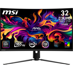 Monitor MSI MAG 321CUP QD-OLED 31.5 QD-OLED UHD Curved 165Hz HDMI DP USB-C
