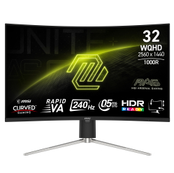 Monitor MSI MAG 325CQRXF E2 31.5 VA WQHD Curved 240Hz HDMI DP USB-C