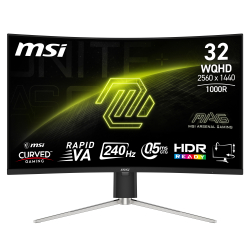 Monitor MSI MAG 325CQRXF E2 31.5 VA WQHD Curved 240Hz HDMI DP USB-C