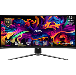 Monitor MSI MAG 341CQP QD-OLED 34 QD-OLED UWQHD Curved 175Hz HDMI DP USB-C USB