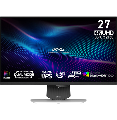 Monitor MSI MPG 274URDFW E16M 27 Rapid IPS UHD 160Hz HDMI DP USB-C