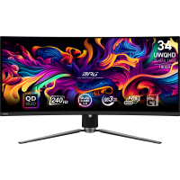 MSI MPG 341CQPX QD-OLED 34.1 QD-OLED UWQHD Curved 240Hz HDMI DP USB-C USB