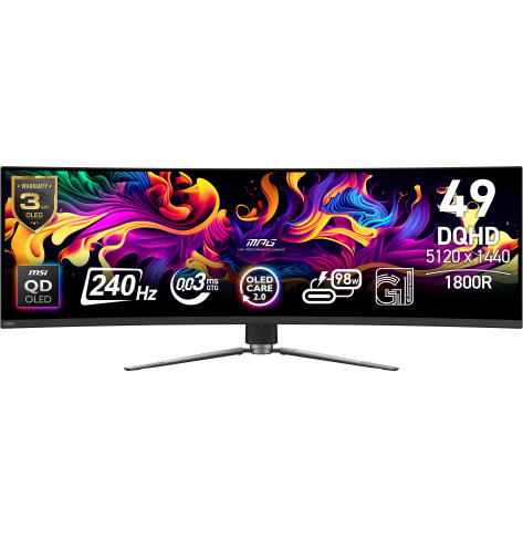 MSI MPG 491CQPX QD-OLED 49 QD-OLED DQHD 240Hz HDMI DP