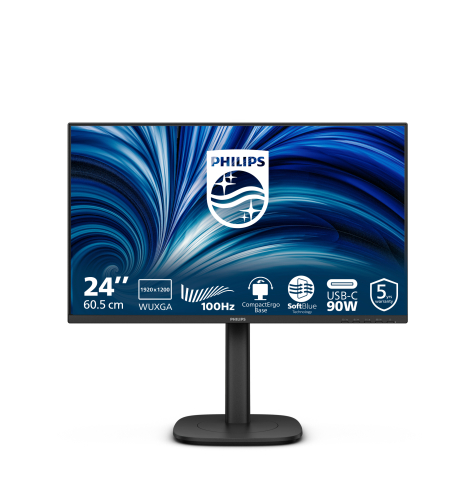 PHILIPS 24B2U3301D 24 IPS WUXGA 100Hz HDMI DP USB-C glosniki Height Adj