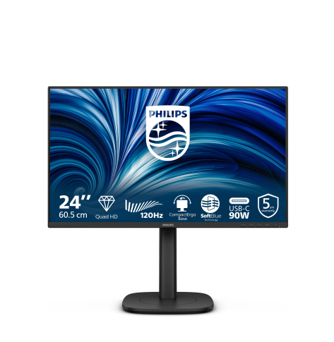 PHILIPS 24B2U3601 23.8 IPS QHD 120Hz HDMI DP USB-C