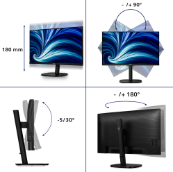 PHILIPS 32B2N3500 31.5 IPS QHD 100Hz HDMI DP Height Adj