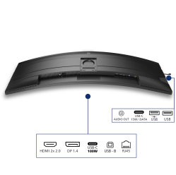 PHILIPS 49B2U5900C 48.8 VA Curved WQHD 75Hz HDMI DP USB-C glosniki