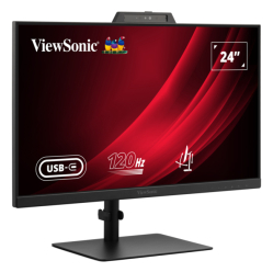 Monitor VIEWSONIC VG2441V 23.8 IPS FHD 120Hz HDMI DP USB-C glosniki Webcam