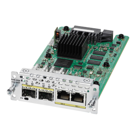 CISCO NIM-2GE-CU-SFP Cisco 2-port GE WAN NIM dual-mode RJ45 & SFP factory