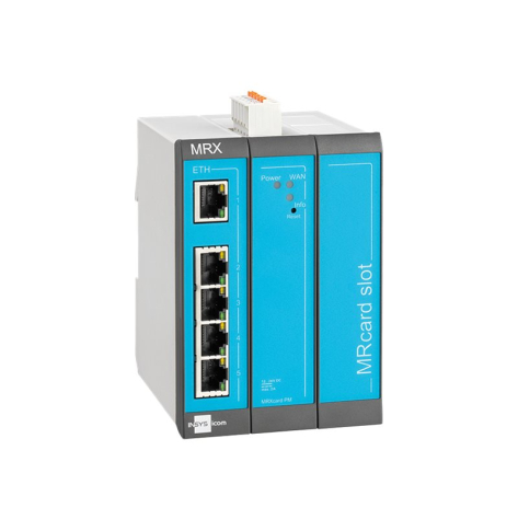 INSYS icom MRX3 LAN Modular LAN-to-LAN VPN 5xEthernet 10/100BT 2xdig.in MRcard-Slots 1xfree