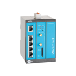 INSYS icom MRX3 LTE Modular 4G cellular VPN Cellular radio 4G/3G/2G 5xEthernet 10/100BT 2xdig.in MRcard-Slots 1xfree