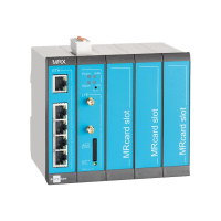 INSYS icom MRX5 LTE Modular 4G cellular worldwide freq. bands VPN 5xEthernet 10/100BT 2xdig.in MRcard-Slots 3xfree