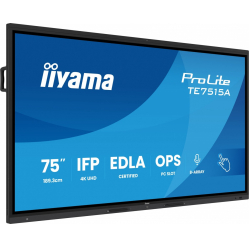 Monitor interaktywny IIYAMA 75 TE7515A-B2AG VA 4K 40pkt 550cd DeepContrast-IR+ HDMI x2 DP USB-C 2 x 20W OPS Slot x1 5xUSB 2xRJ45 8-Array EDLA 