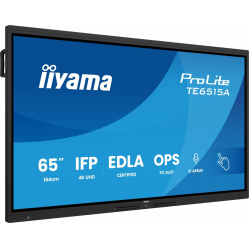 Monitor interaktywny IIYAMA 65 TE6515A-B2AG VA 4K 40pkt 550cd DeepContrast-IR+ HDMI x2 DP USB-C 2 x 20W OPS Slot x1 5xUSB 2xRJ45 8-Array EDLA 