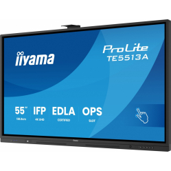 Monitor interaktywny IIYAMA 55 TE5513A-B2AG INFRARED 40pkt IPS 4K 7H 500cd/m2 WiFi USB ANDROID 14 Google EDLA 2x20W UCHWYT ŚCIENNY 