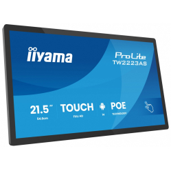 Monitor interaktywny IIYAMA 21.5 cala ProLite TW2223AS-B3P POJ.10PKT.24/7 ANDROID14 450 cd/m2 USB-C 2x2W RJ45 3xUSB iiSignage