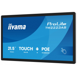 Monitor interaktywny IIYAMA 21.5 cala ProLite TW2223AS-B3P POJ.10PKT.24/7 ANDROID14 450 cd/m2 USB-C 2x2W RJ45 3xUSB iiSignage