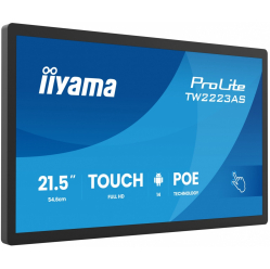Monitor interaktywny IIYAMA 21.5 cala ProLite TW2223AS-B3P POJ.10PKT.24/7 ANDROID14 450 cd/m2 USB-C 2x2W RJ45 3xUSB iiSignage