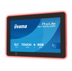 Monitor interaktywny IIYAMA ProLite 10.1 cala TW1025ALASC-B3PNR 10P.DOT.IPS WIFI 450 cd/m2 2x2W 3xUSB RJ45 MICRO A14 NFC  kamera internetowa (5MPa) pasek świetlny