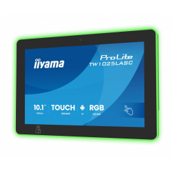 Monitor interaktywny IIYAMA ProLite 10.1 cala TW1025ALASC-B3PNR 10P.DOT.IPS WIFI 450 cd/m2 2x2W 3xUSB RJ45 MICRO A14 NFC  kamera internetowa (5MPa) pasek świetlny