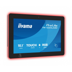 Monitor interaktywny IIYAMA ProLite 10.1 cala TW1025ALASC-B3PNR 10P.DOT.IPS WIFI 450 cd/m2 2x2W 3xUSB RJ45 MICRO A14 NFC  kamera internetowa (5MPa) pasek świetlny