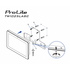 Monitor interaktywny IIYAMA ProLite 10.1 cala TW1025ALASC-B3PNR 10P.DOT.IPS WIFI 450 cd/m2 2x2W 3xUSB RJ45 MICRO A14 NFC  kamera internetowa (5MPa) pasek świetlny