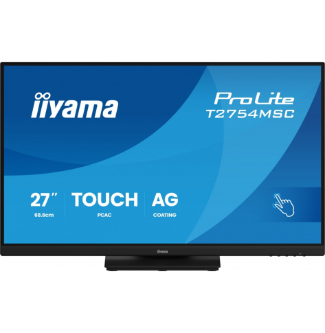 Monitor interaktywny IIYAMA 27 ProLite T2754MSC-B2AG POJ.10PKT.IPS Powłoka AG FHD 300cd 2x2W