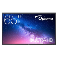 Monitor interaktywny Optoma 65 5653RK 8GB RAM / 64 GB ROM 2x 18W speaker + 2x 8W subwoofer 8 mikrofonów 50-finger mutitouch zero airgap andr