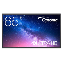 Monitor interaktywny Optoma 65 5653RK 8GB RAM / 64 GB ROM 2x 18W speaker + 2x 8W subwoofer 8 mikrofonów 50-finger mutitouch zero airgap andr