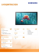 Monitor interaktywny Samsung QB13R-T 13 Matowy Dotykowy 16h/7 250(cd/m2) 1920x1080 (FHD) S6 Player Wi-Fi 3 lata OnSite (LH13QBRTMGCXEN)