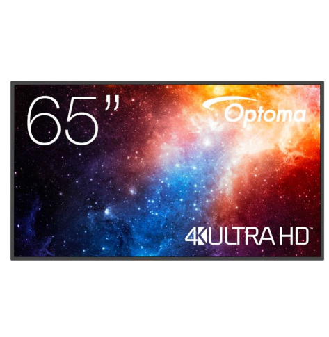 Monitor interaktywny Optoma 65 N3651K matowy 24h/7 450cd/m2 USB-C 4K UHD (3840 x 2160) Android 11 Wifi+BT OMS kod producenta H1F2C0FBW10