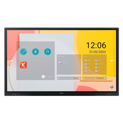 Monitor interaktywny Sharp dotykowy PN-LC862 86 UHD 450cd/m2 20 touch points 