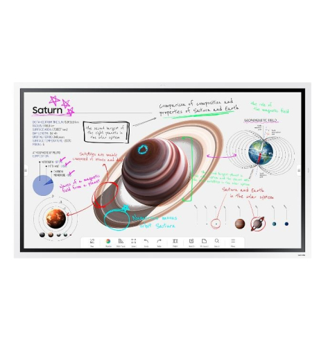 Monitor interaktywny Samsung WM55B FLIP PRO 55 Dotykowy 16h/7 350(cd/m2) 3840x2160 (UHD) Flip App USB-C Wi-Fi/BT 3 lata On-Site (LH55WMBWBGCXEN)