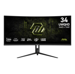 Monitor MSI MAG 342CQRF E20 UWQHD Curved 200Hz czarny