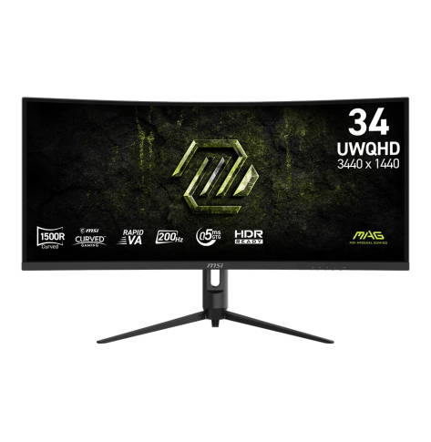 Monitor MSI MAG 342CQRF E20 UWQHD Curved 200Hz czarny