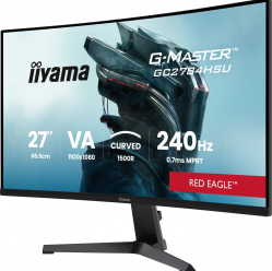 IIYAMA GC2784HSU-B1 FHD 0.7ms VA 1500R 240Hz 2xHDMI DP 2xUSB FreeSync Premium -FHD (48-240Hz) HDR10 2x2W