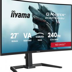 IIYAMA GCB2784HSU-B1 FHD 0.7ms VA 1500R 240Hz 2xHDMI DP 2xUSB FreeSync Premium -FHD (48-240Hz) HDR10 2x2W HAS150(PIVOT)