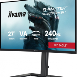 IIYAMA GCB2784HSU-B1 FHD 0.7ms VA 1500R 240Hz 2xHDMI DP 2xUSB FreeSync Premium -FHD (48-240Hz) HDR10 2x2W HAS150(PIVOT)