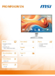 MSI PRO MP243W E14 23.8 cala LED/FHD/FLAT/144Hz/biały